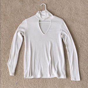 Forever 21 turtleneck cut out sweater